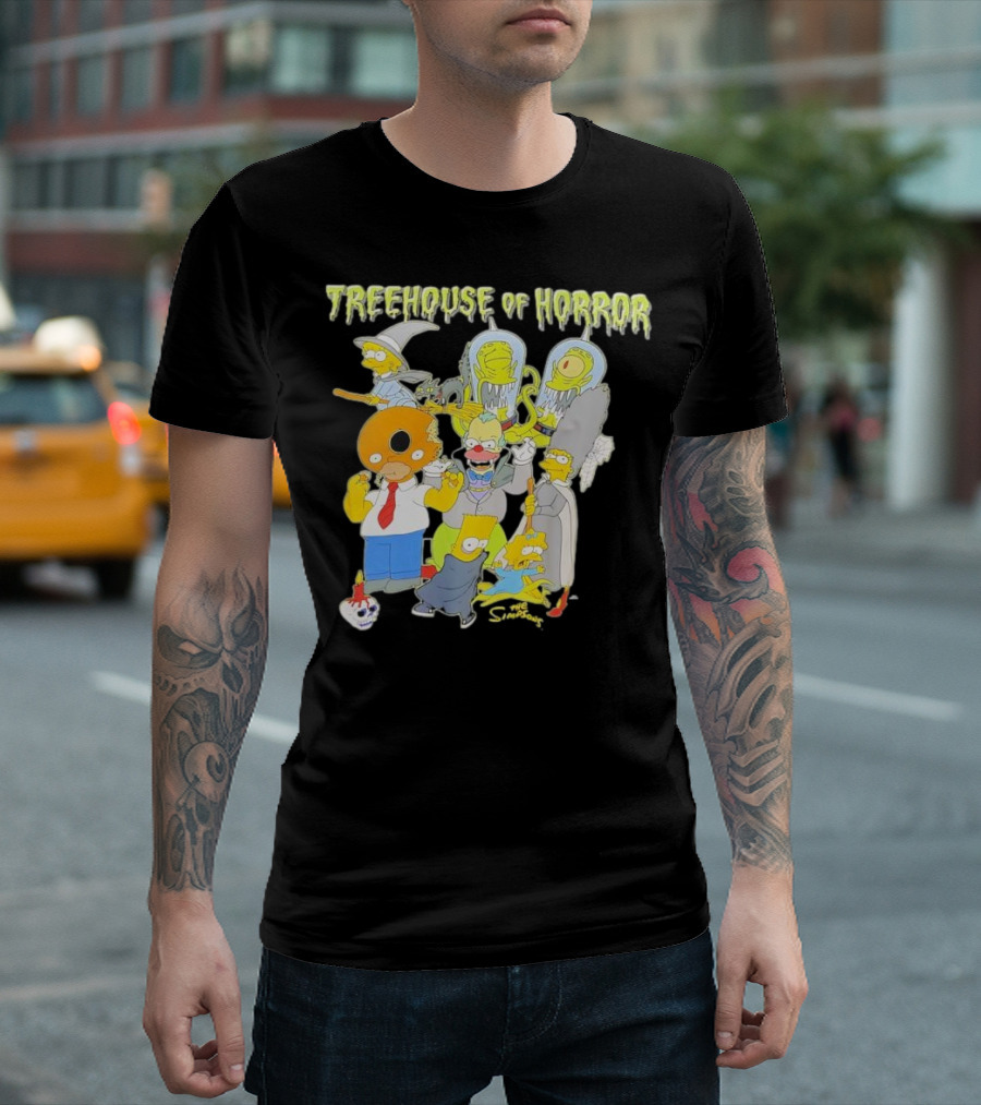 The Simpsons Treehouse Of Horror Characters Halloween Compilation T-Shirt