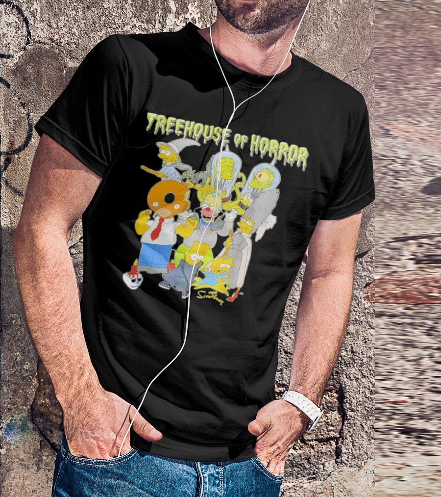 The Simpsons Treehouse Of Horror Characters Halloween Compilation T-Shirt