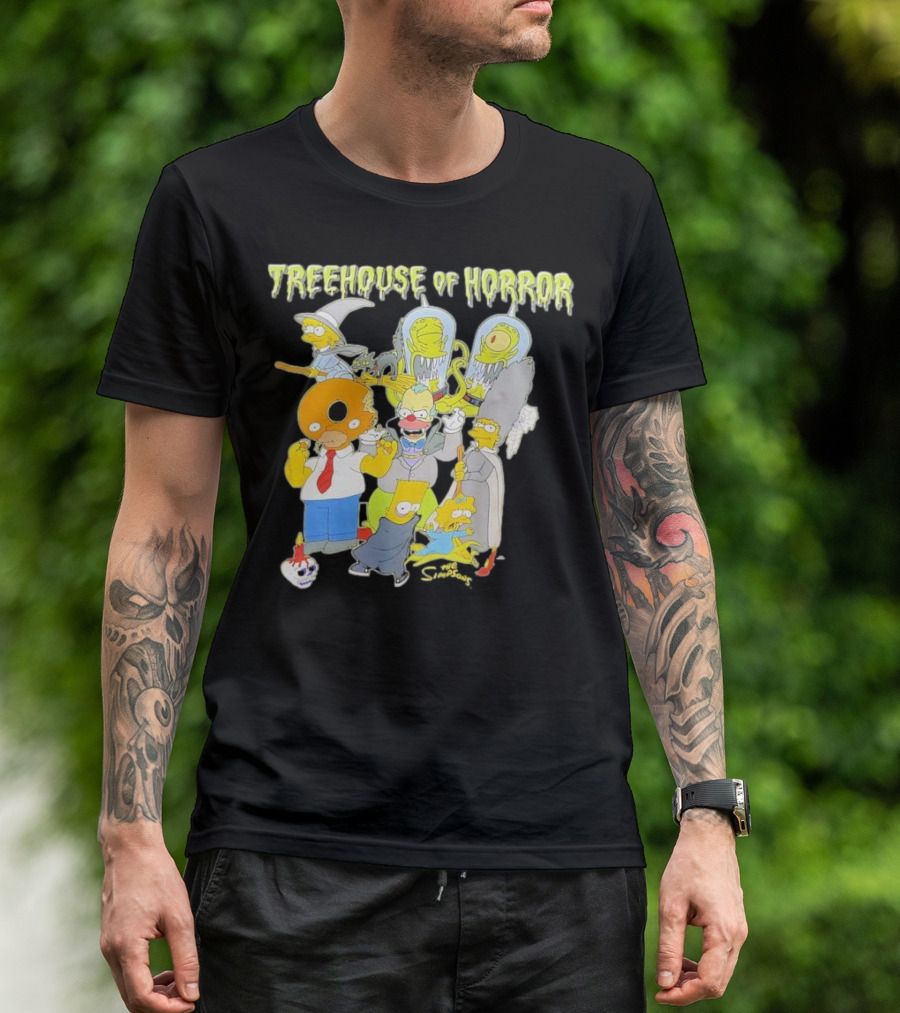 The Simpsons Treehouse Of Horror Characters Halloween Compilation T-Shirt