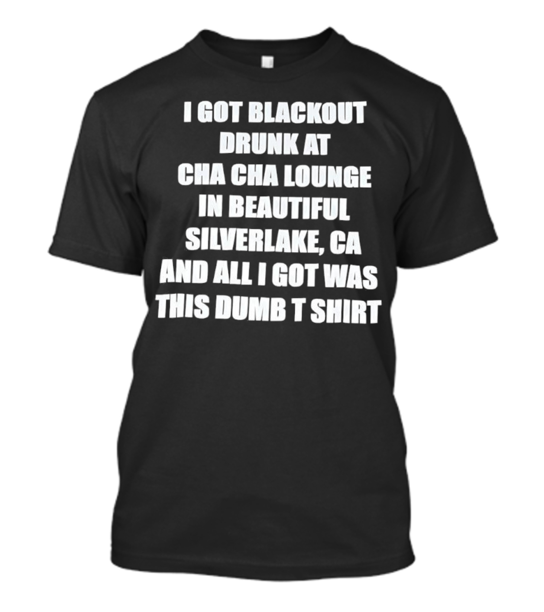 I Got Blackout Drunk At Cha Cha Lounge In Beautiful Silverlake CA And All I Got Was This Dumb T-Shirt