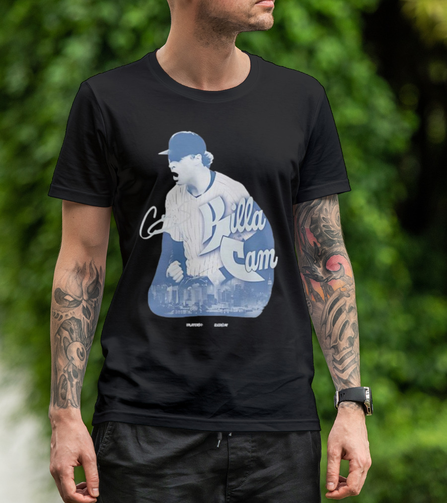 Killa Cam New York Yankees Cityscape Pitcher Style T-Shirt