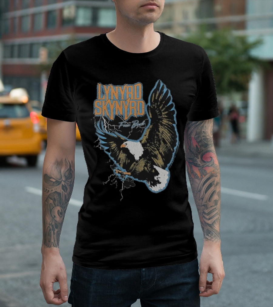 Lynyrd Skynyrd Free Bird Lightning Eagle Vintage Style T-Shirt