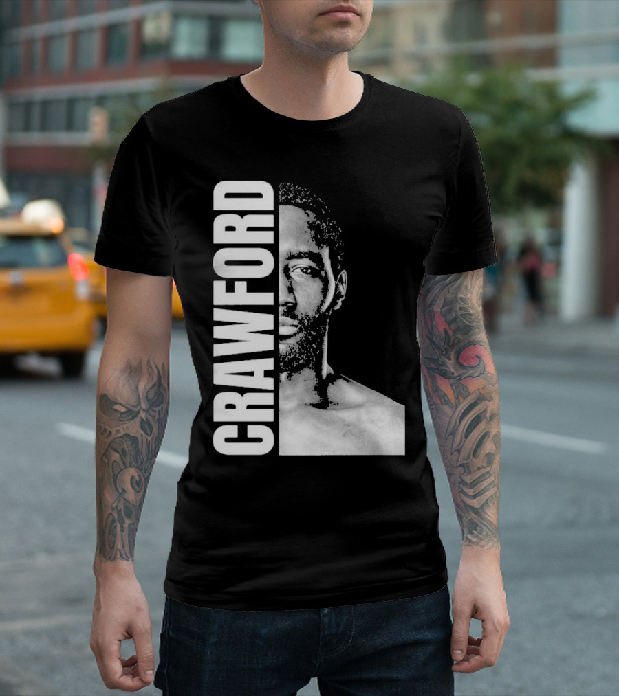 Crawford Face Of Boxing Terence Black And White Style T-Shirt