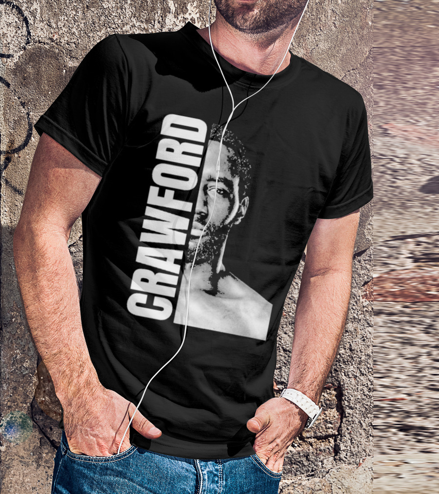 Crawford Face Of Boxing Terence Black And White Style T-Shirt