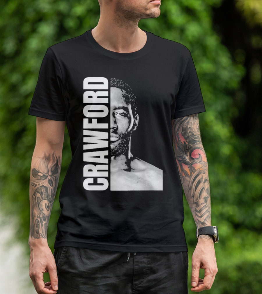 Crawford Face Of Boxing Terence Black And White Style T-Shirt