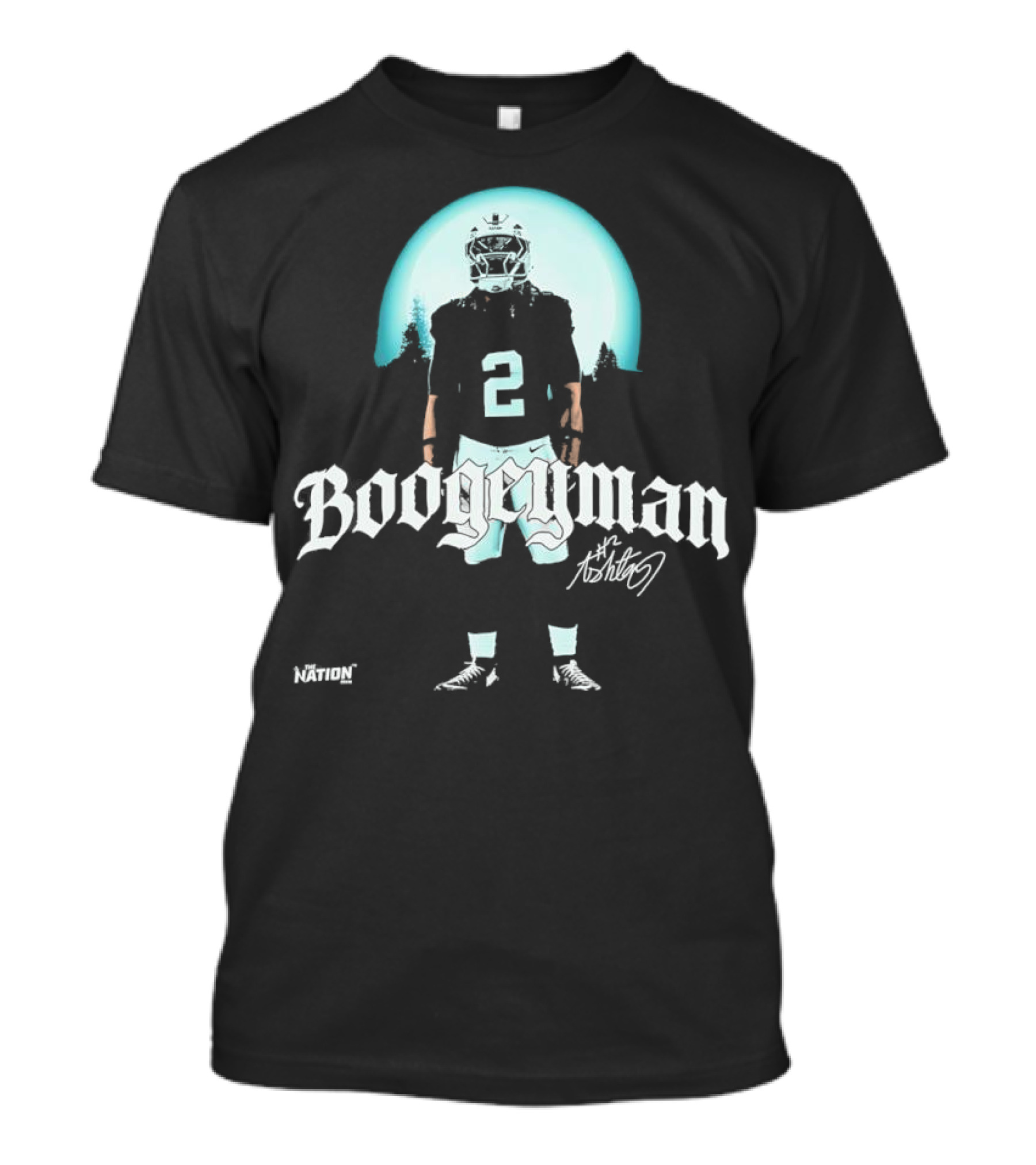 The Boogeyman Jalen Hurts 2 Signature NFL Player Moonlight T-Shirt