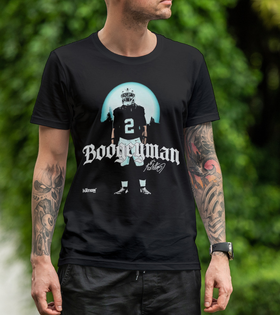 The Boogeyman Jalen Hurts 2 Signature NFL Player Moonlight T-Shirt
