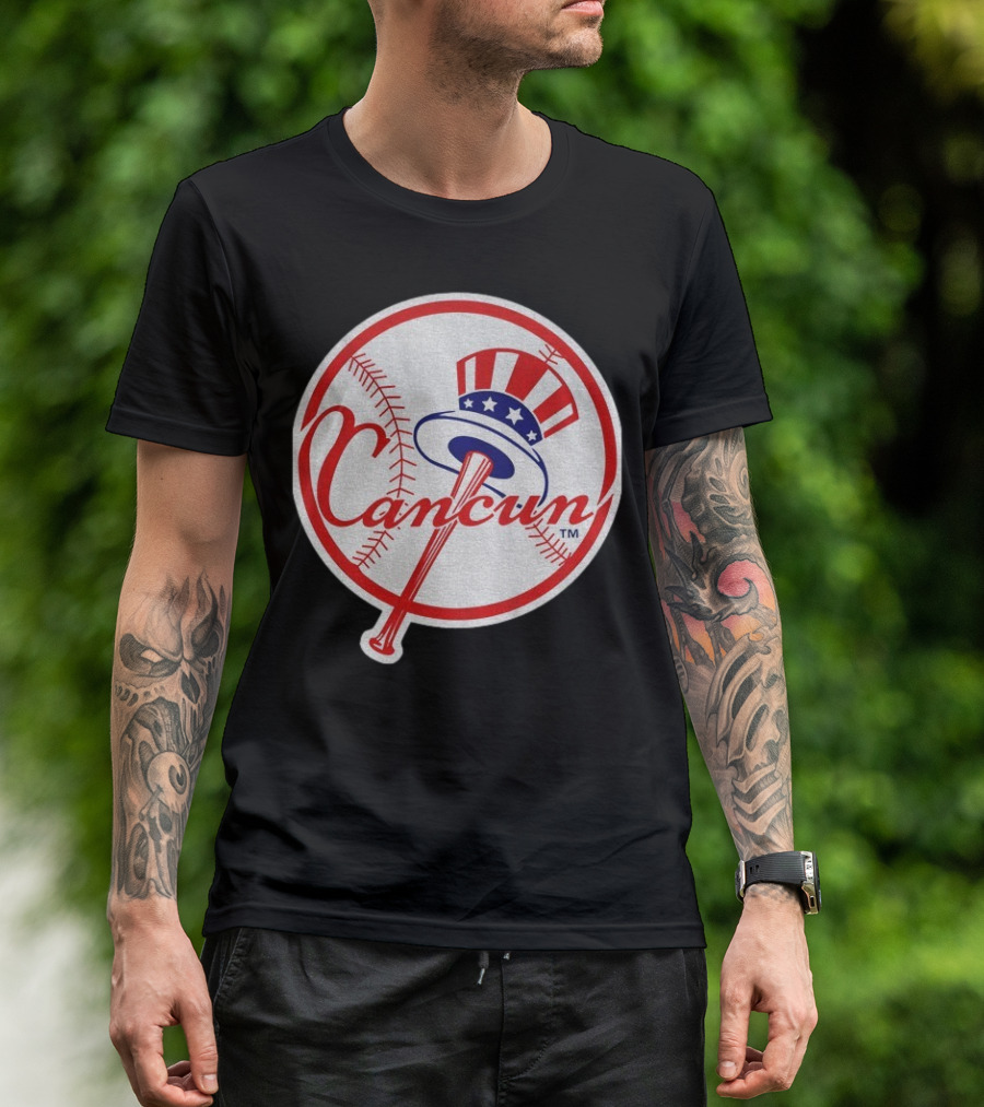 New York Yankees Cancun Baseball Parody With Funny Twist T-Shirt