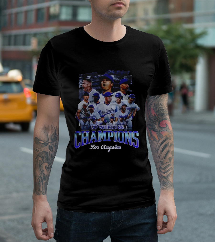 2025 World Champions Los Angeles Dodgers Back To Back Champions T-Shirt