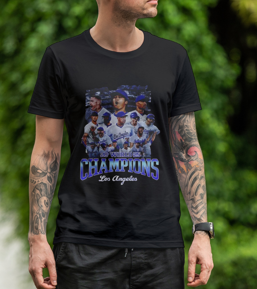 2025 World Champions Los Angeles Dodgers Back To Back Champions T-Shirt