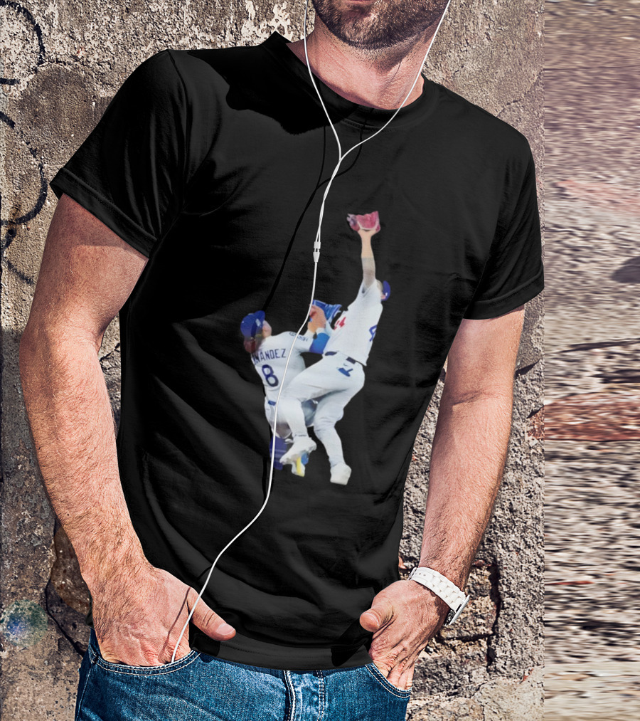 Andy Pages Hernandez Los Angeles Dodgers World Series Game 7 Catch Iconic Play T-Shirt