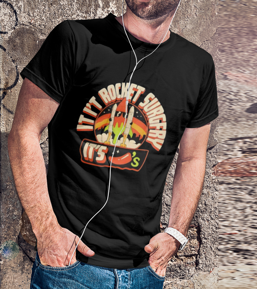 It's Rocket Surgery It's Chili Fiesta Retro Rockets T-Shirt