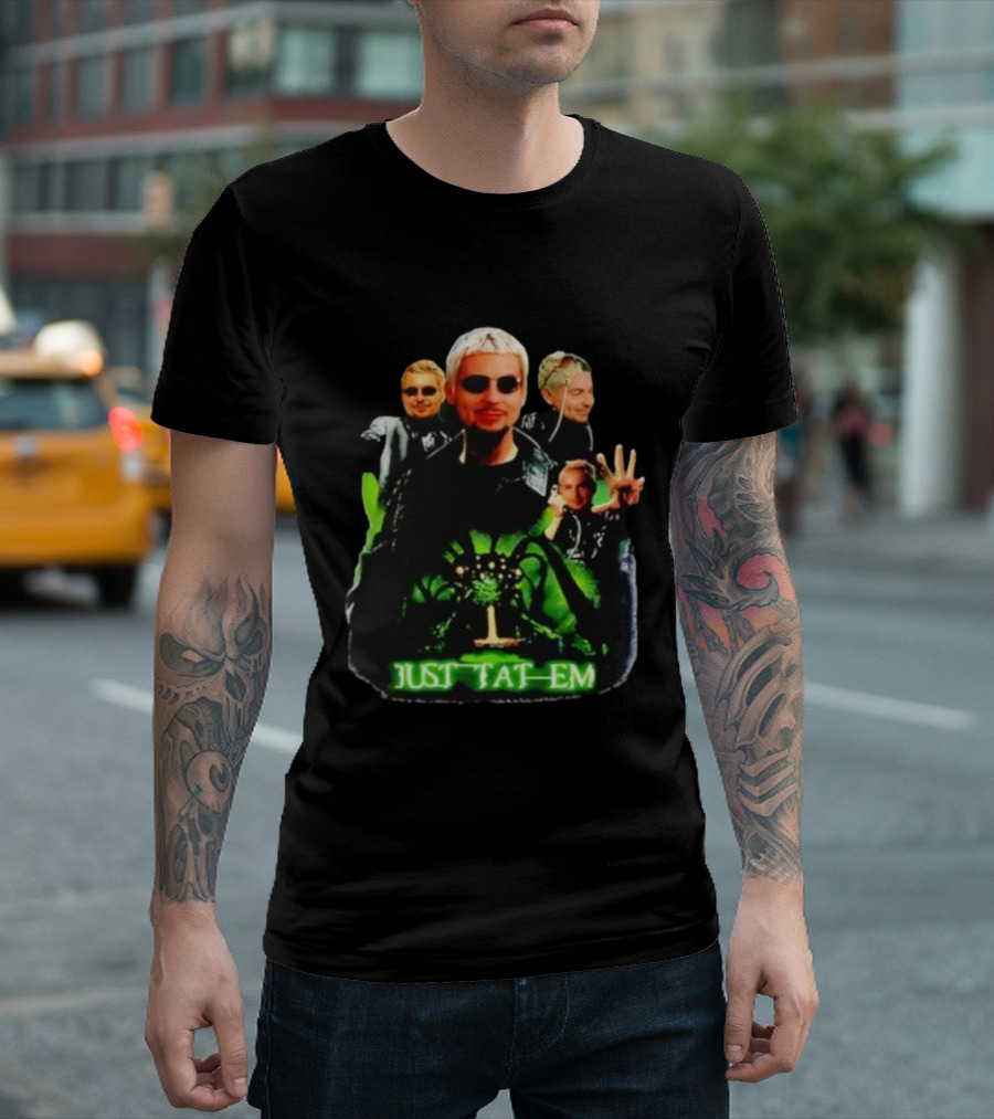 Justin Barona Just Tat Em Matrix Parody 90s Pop Culture T-Shirt