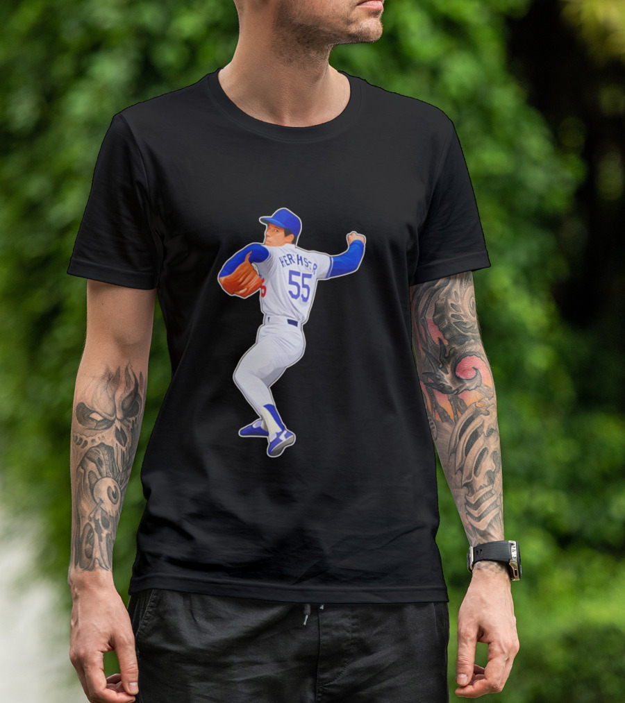 Orel Hershiser 55 Los Angeles Dodgers MLB Baseball Legend 2025 T-Shirt