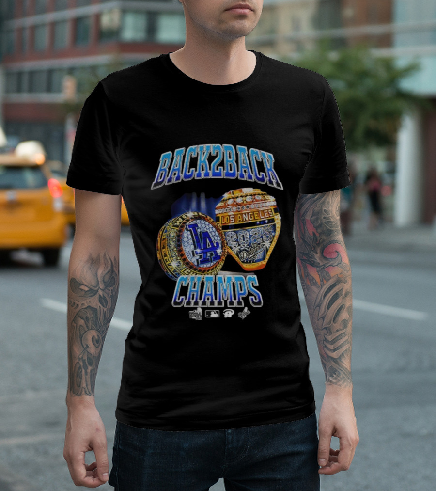 Back2Back Los Angeles 2025 Dodgers Champs T-Shirt