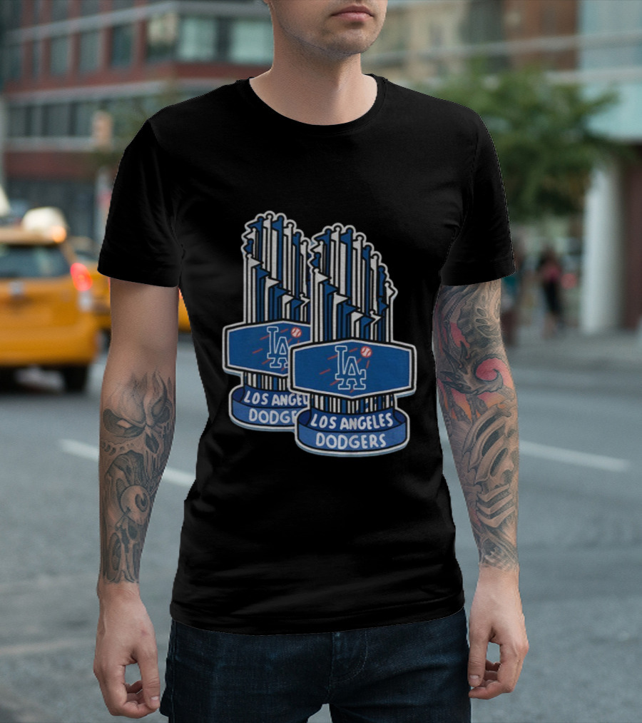Los Angeles Dodgers MLB World Series Champions Trophy 2025 T-Shirt