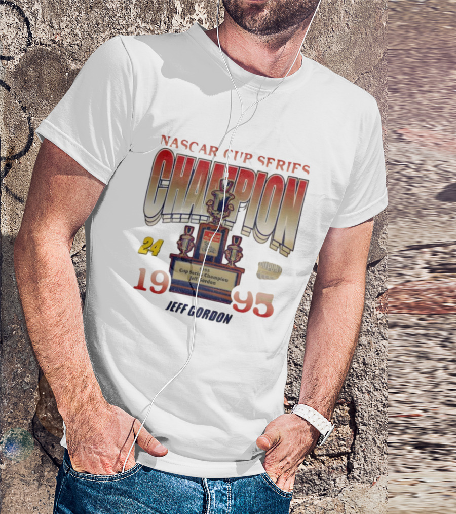 NASCAR Cup Series Champion 1995 Jeff Gordon Race Day Foundation 24 T-Shirt