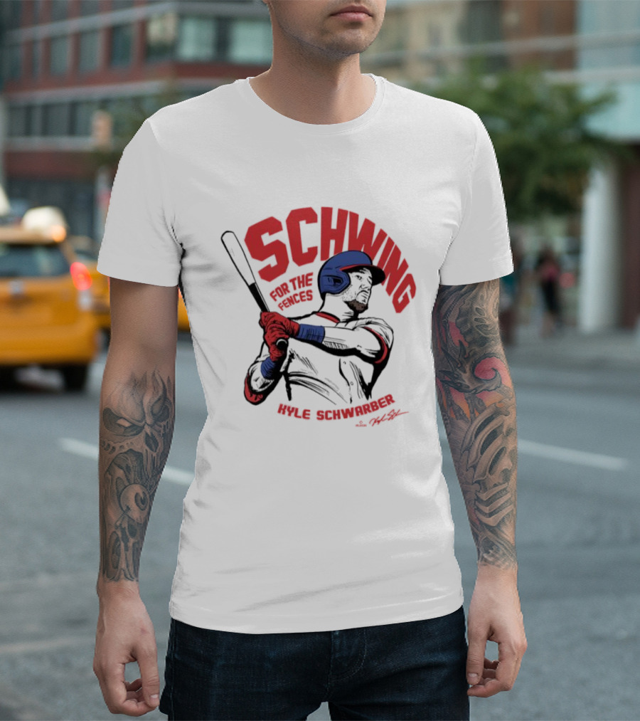 ```Schwing For The Fences Kyle Schwarber Philadelphia Signature Moment``` T-Shirt