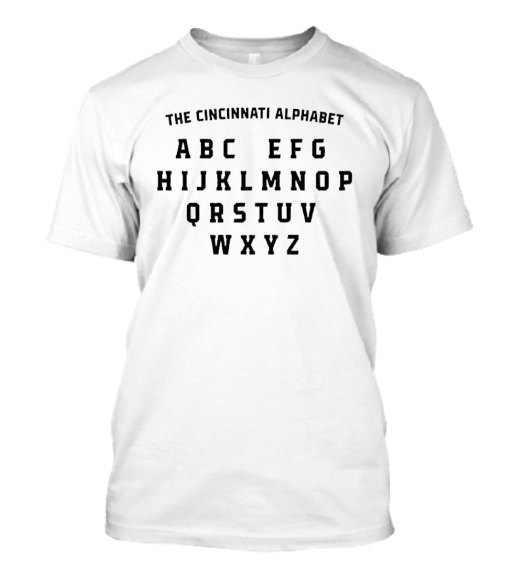 Cincinnati Bengals Alphabet A To Z T-Shirt