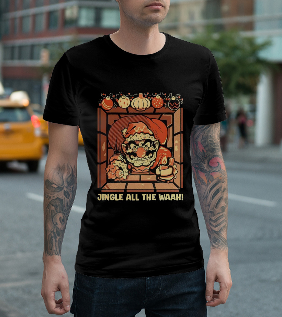 Jingle All The Waah Christmas Holiday Santa Parody T-Shirt