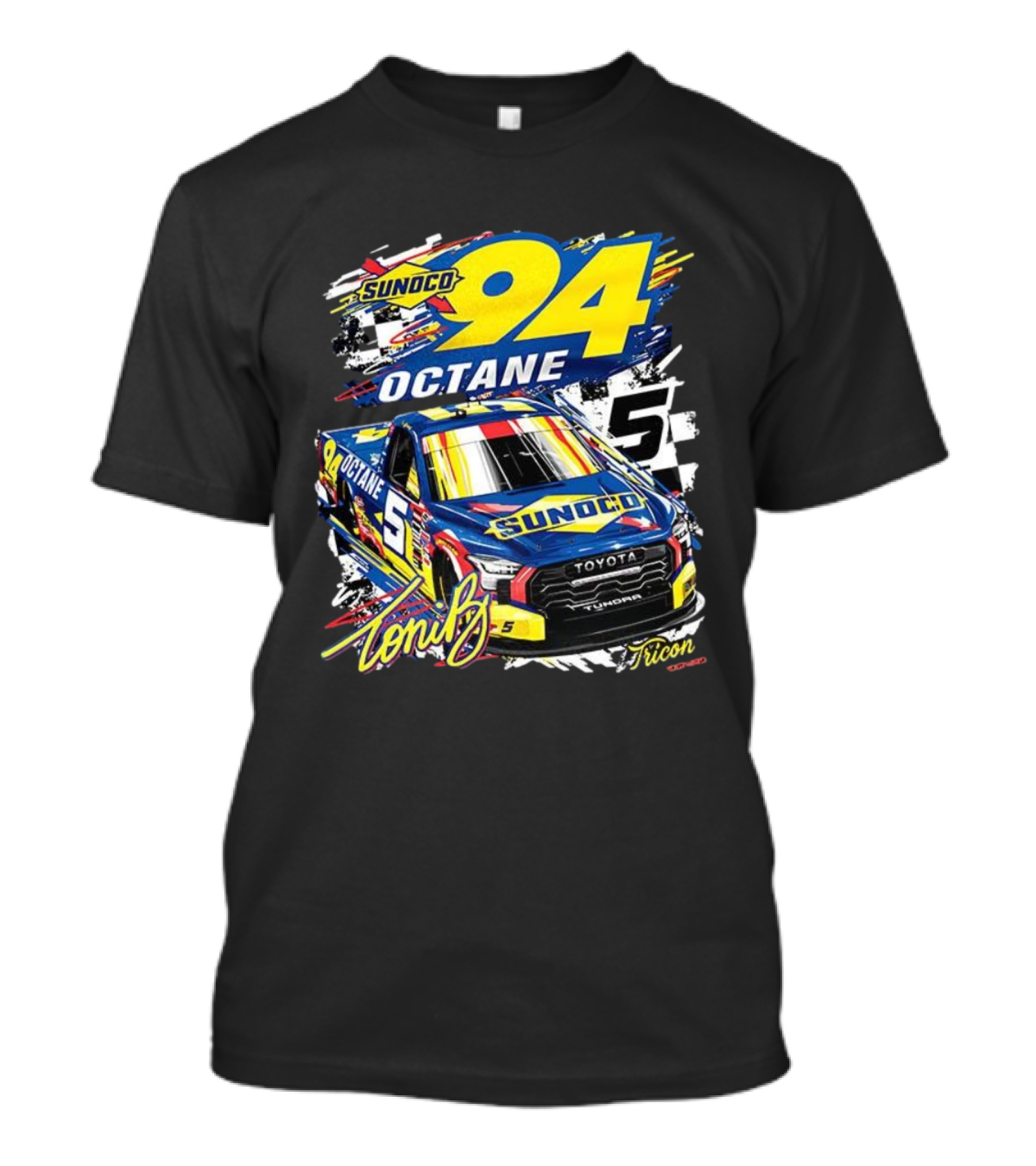 Sunoco Octane 94 Toni Breidinger Toyota Tundra 5 Tricon 2025 T-Shirt