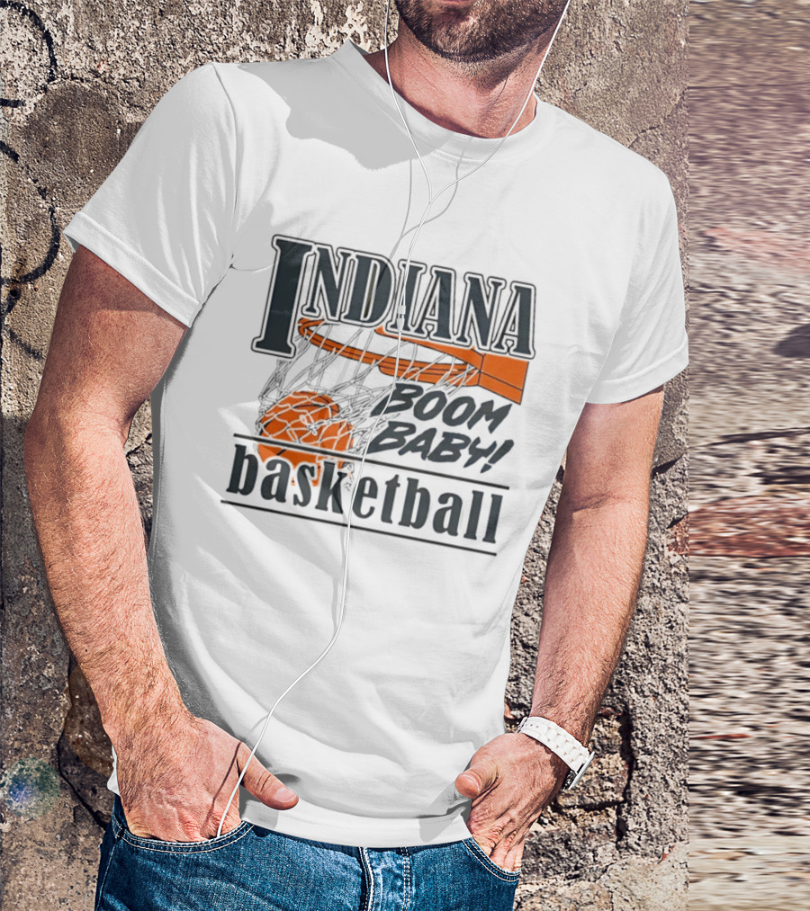 Indiana Basketball Boom Baby Hoosiers Men’s Basketball T-Shirt