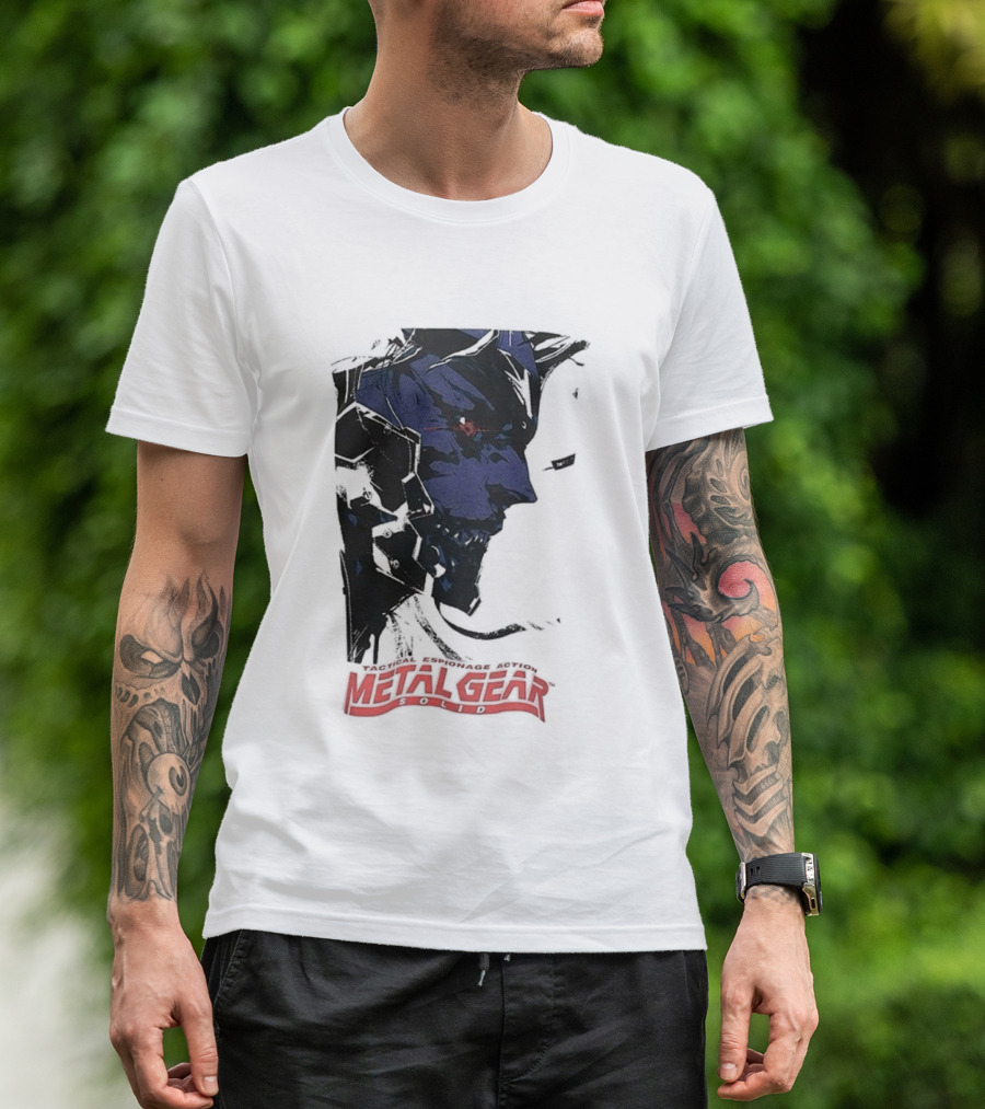 Metal Gear Solid Tactical Espionage Action Iconic Snake Illustration T-Shirt