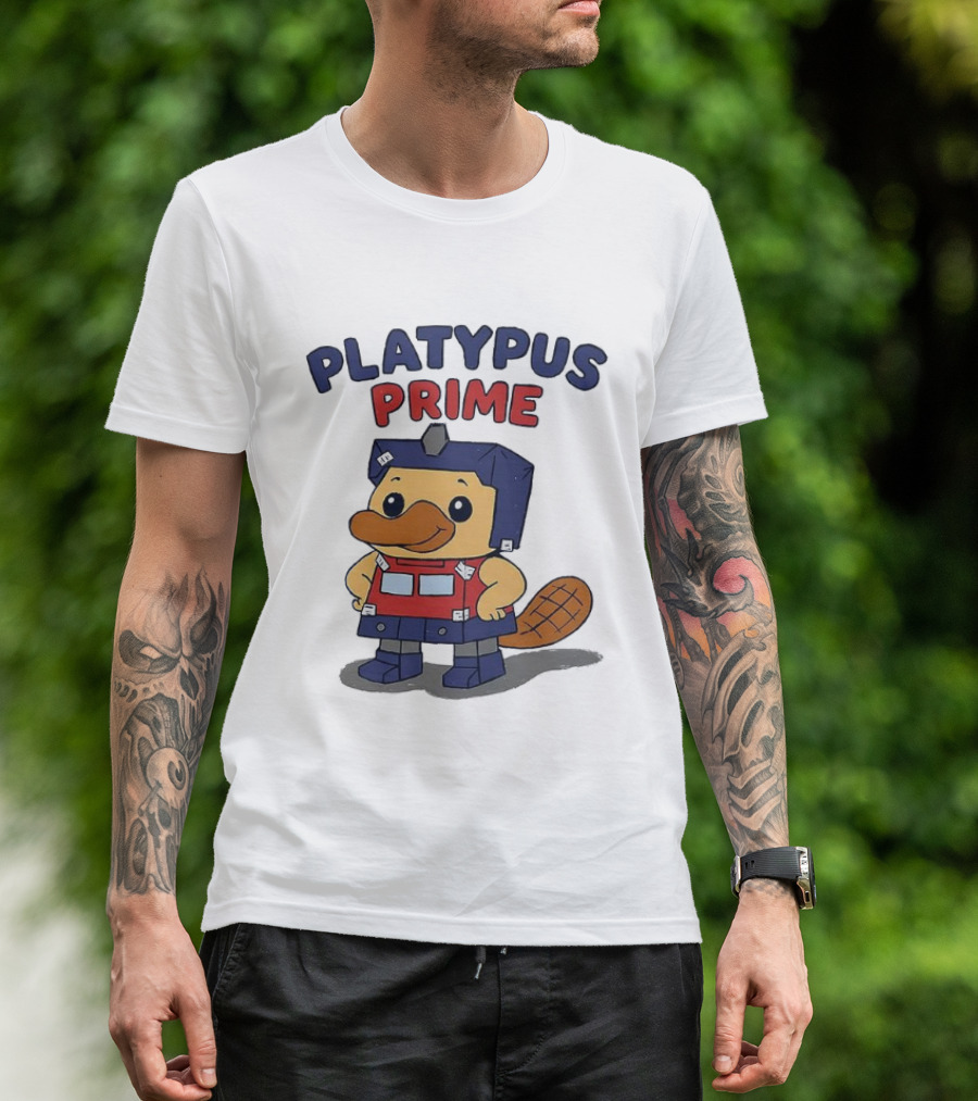 Platypus Prime Optimus Transformers Cute Crossover T-Shirt