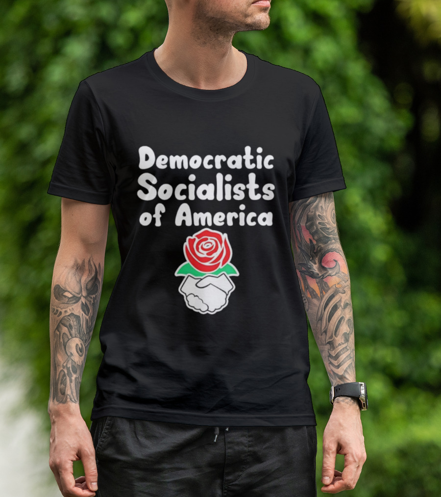 Democratic Socialists Of America Rose Emblem T-Shirt
