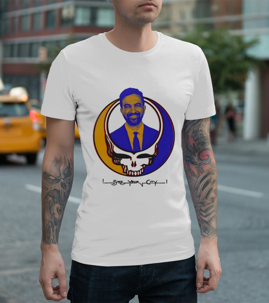 Steal Your Face X Zohran Mamdani Logo T-Shirt