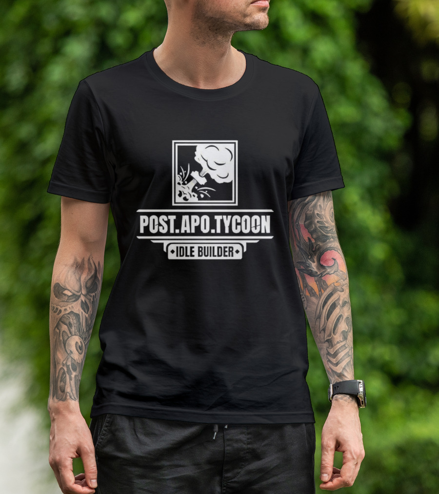 Post Apo Tycoon Idle Builder Gaming Vintage Retro Style T-Shirt
