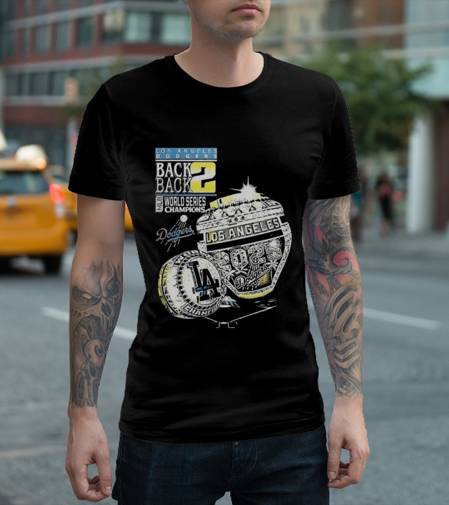 Los Angeles Dodgers Back To Back World Series 2025 Champions Diamond Ring Dodgers Championship T-Shirt