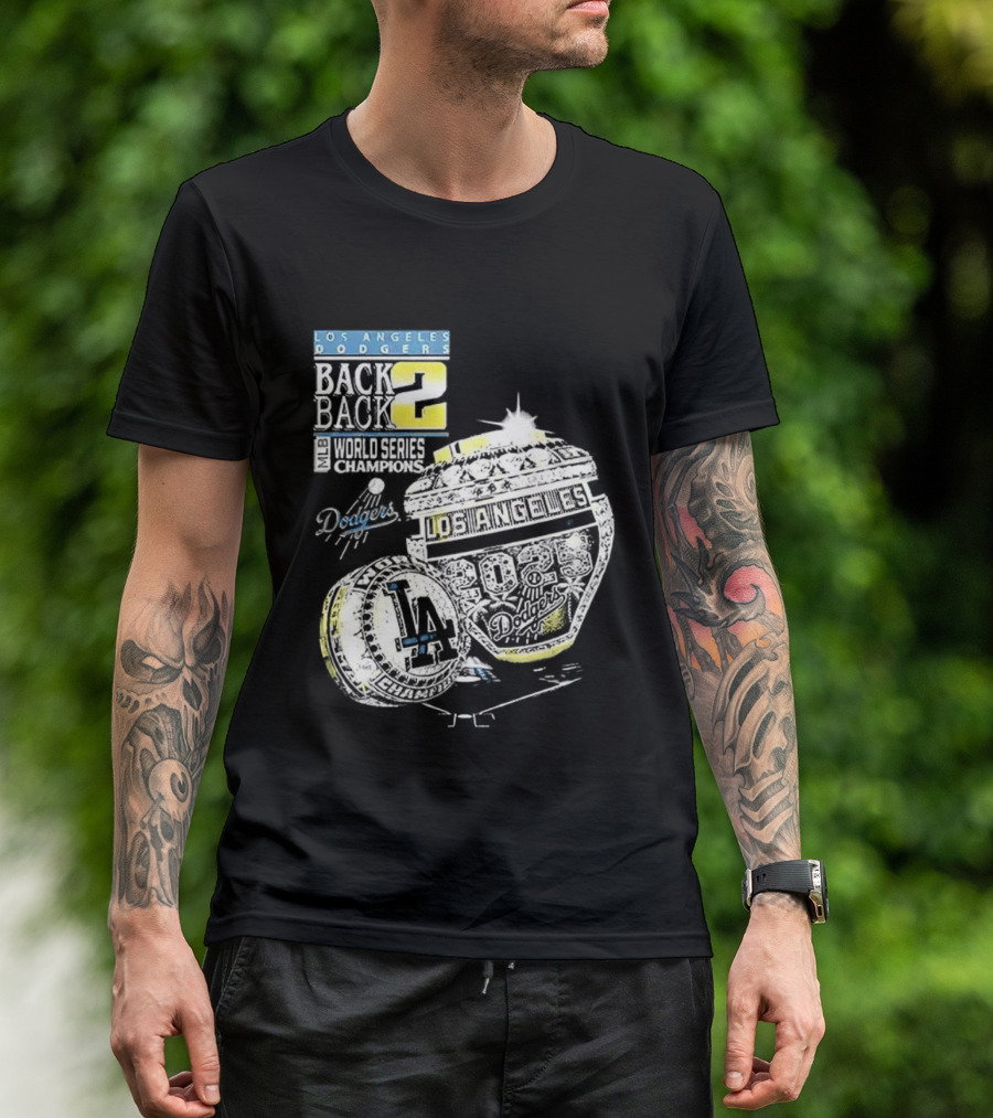 Los Angeles Dodgers Back To Back World Series 2025 Champions Diamond Ring Dodgers Championship T-Shirt