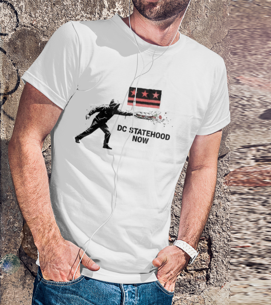 DC Statehood Now Red Stars And Stripes Protest T-Shirt