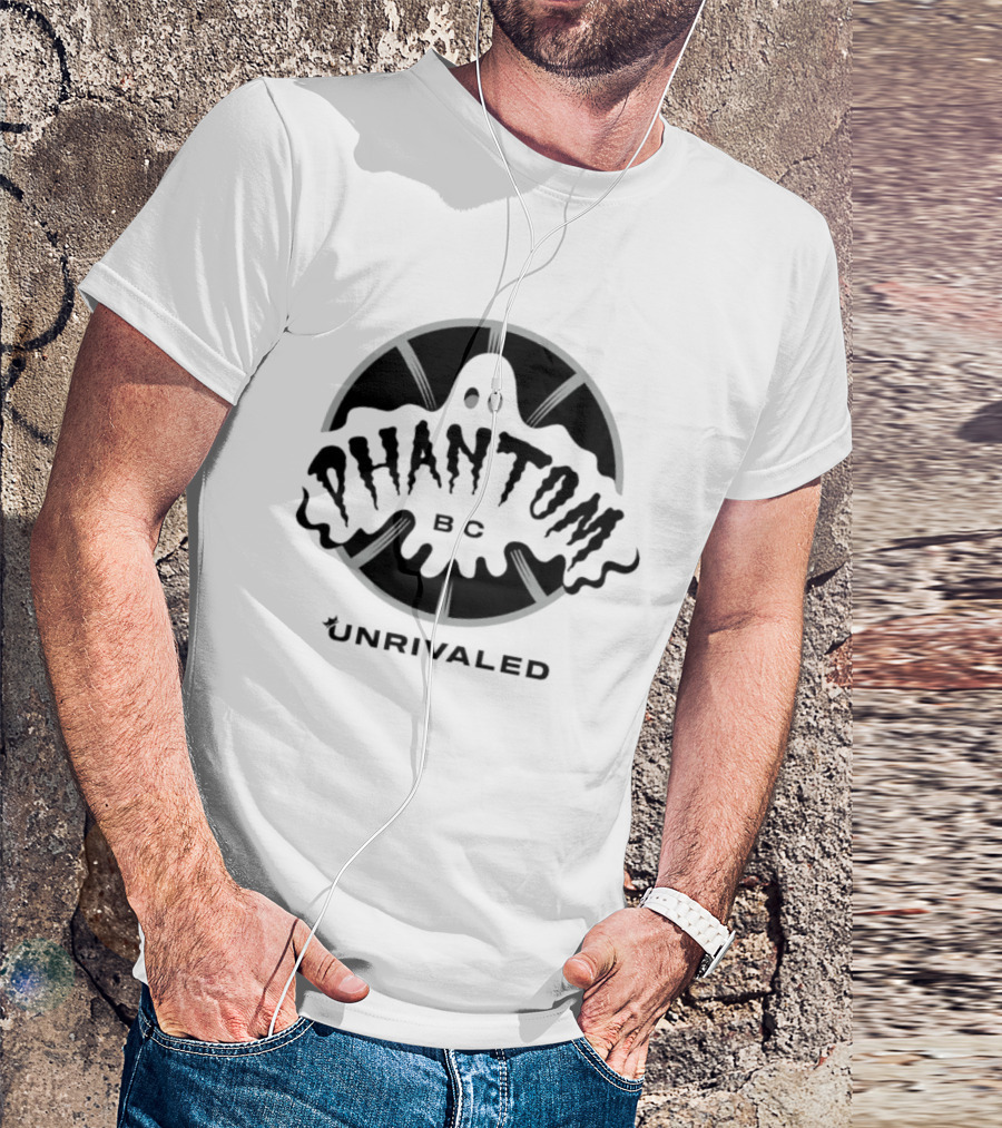 Unrivaled Phantom BC Ghost Basketball Club Emblem T-Shirt