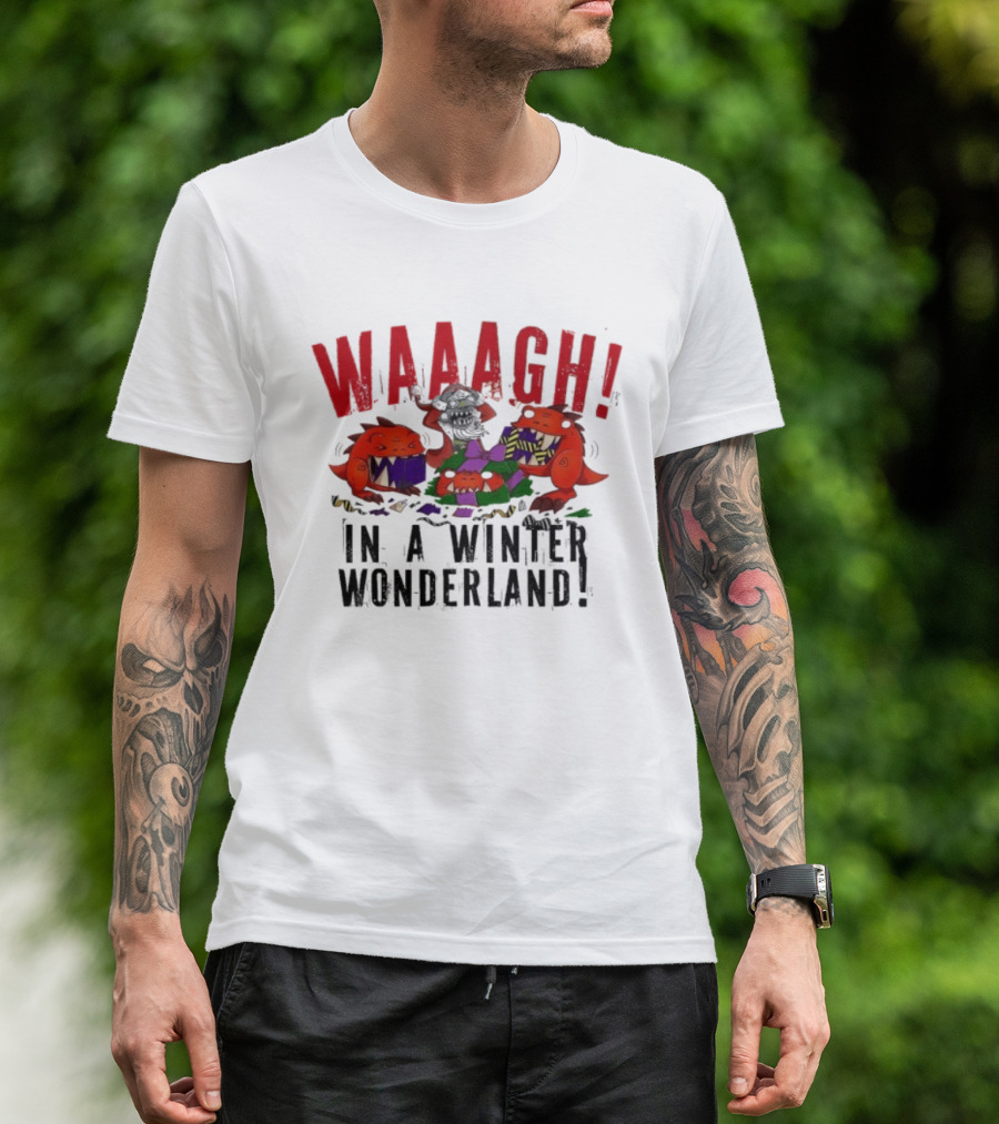 Warhammer Waaagh Gobbo In A Winter Wonderland Christmas Jumper T-Shirt