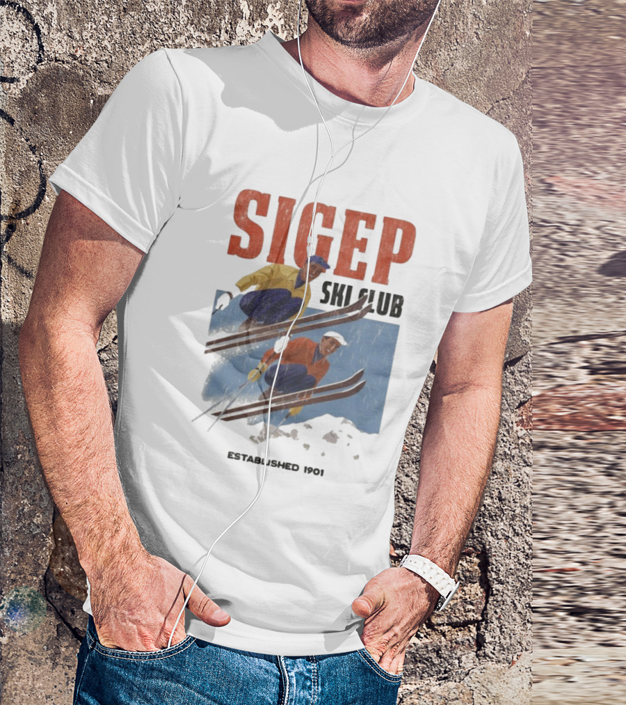 SIGEP Ski Club Est 1901 Sigma Phi Epsilon Retro Style T-Shirt