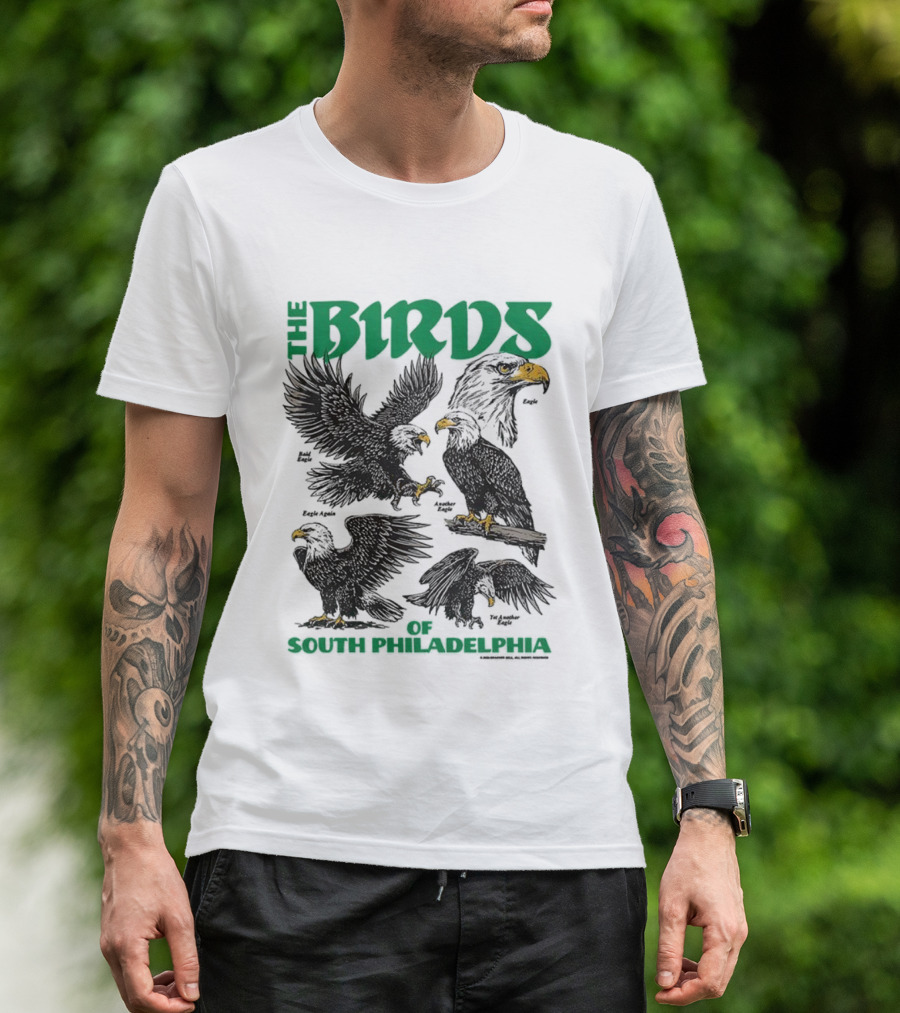 Philadelphia Eagles The Birds Of South Philadelphia Iconic Team Spirit T-Shirt