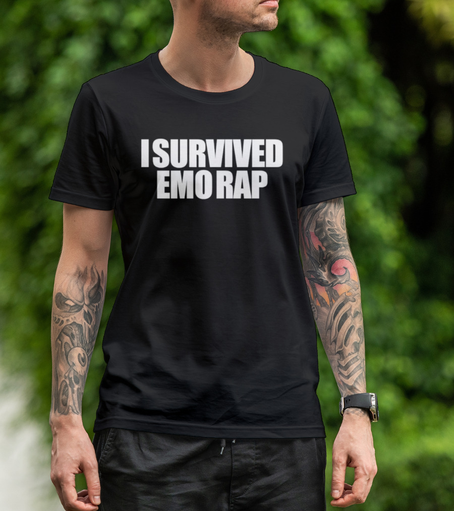 I Survived Emo Rap Nostalgia Trend Vintage Aesthetic Music Statement T-Shirt