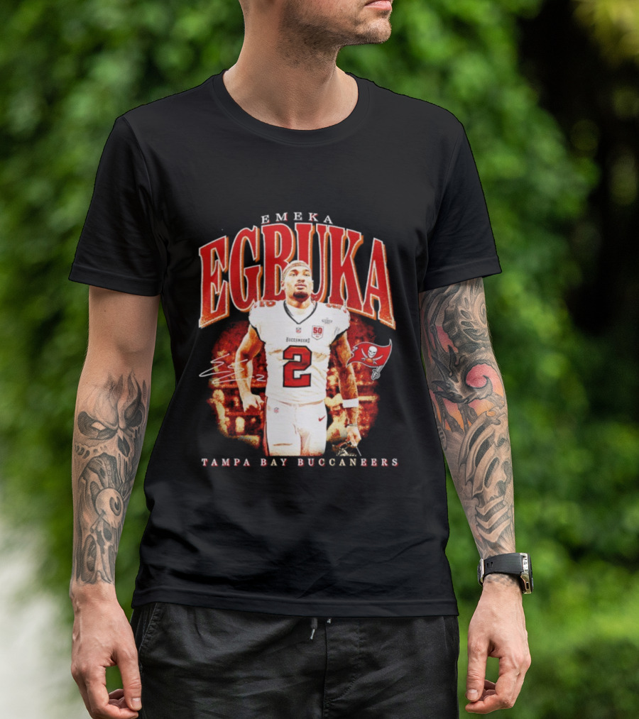 Emeka Egbuka Tampa Bay Buccaneers Egbuka 2 Football Player T-Shirt