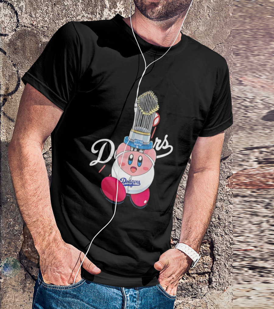Kirby Dodgers Trophy World Series Champions MLB 2025 T-Shirt
