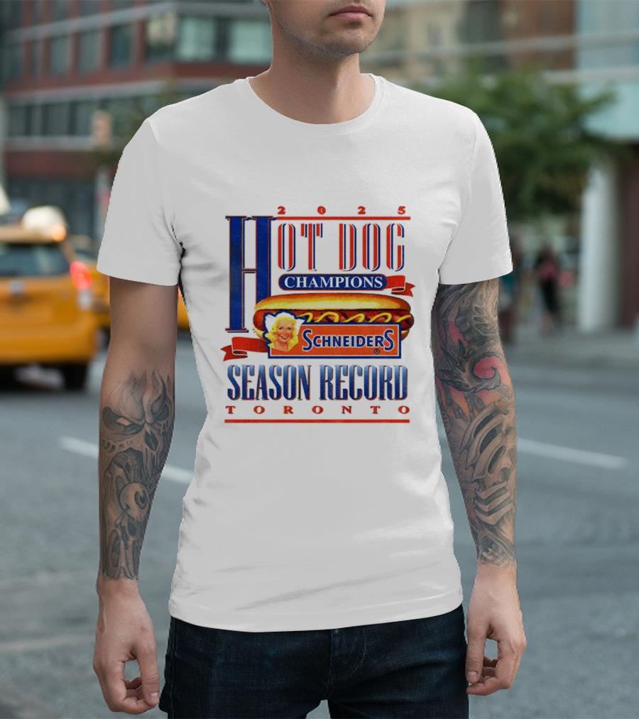 2023 Hot Dog Champions Schneiders Season Record Toronto Vintage T-Shirt