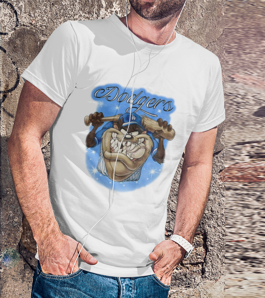 Los Angeles Dodgers Taz Baseball World Series 2025 Blue Crew MLB T-Shirt