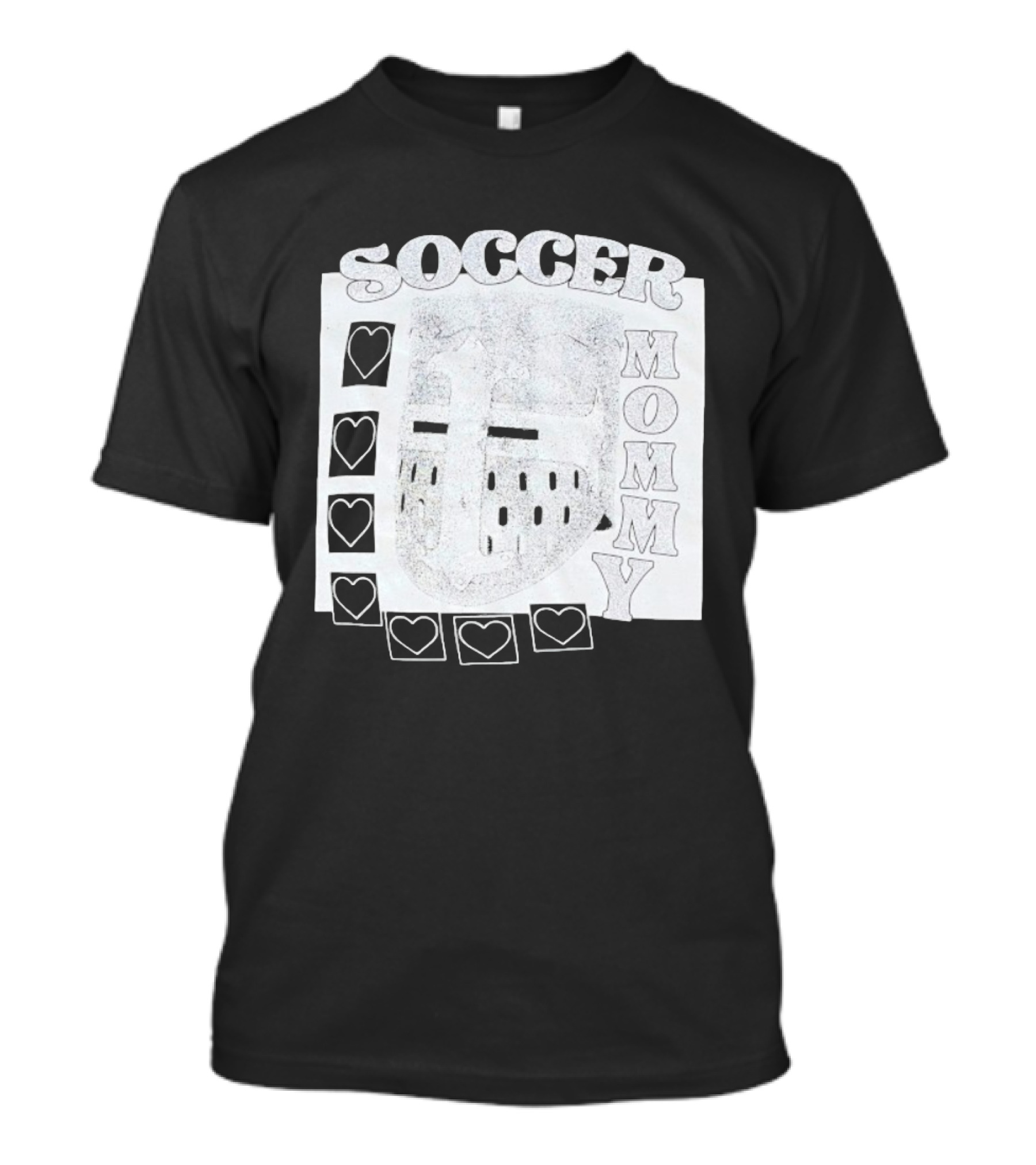 Soccer Mommy Shield Hearts And Helmet T-Shirt