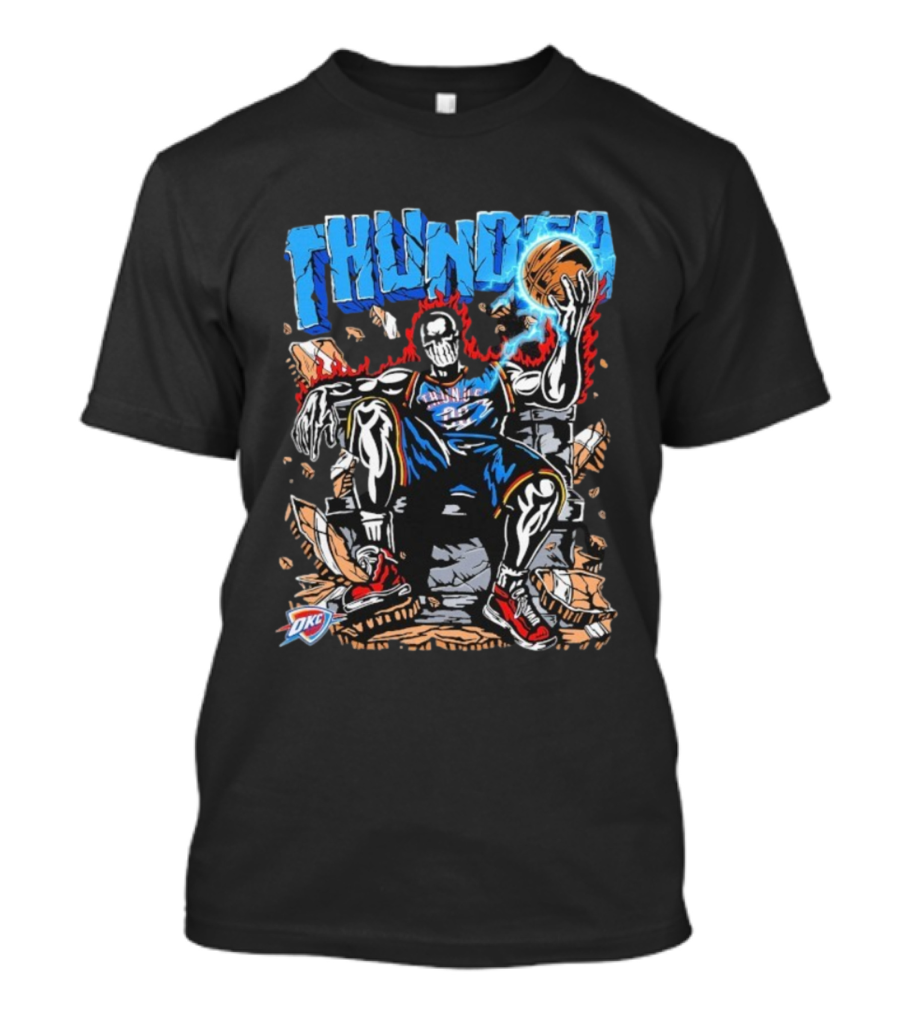 Oklahoma City Thunder Throne Basketball 34 OKC T-Shirt