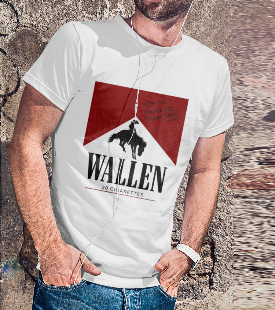 Wallen I'm The Problem Tour 2025 20 Cigarettes T-Shirt