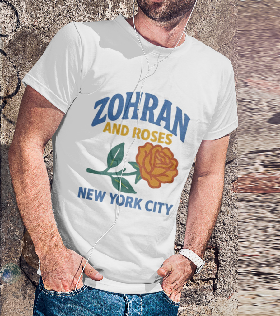 Zohran And Roses New York City Roti And Roses Mayor Mamdani T-Shirt
