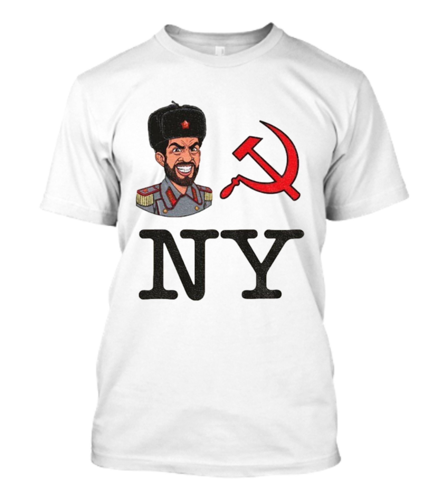 NY Communist Party Zohran Mamdani Imagery With Hammer And Sickle T-Shirt
