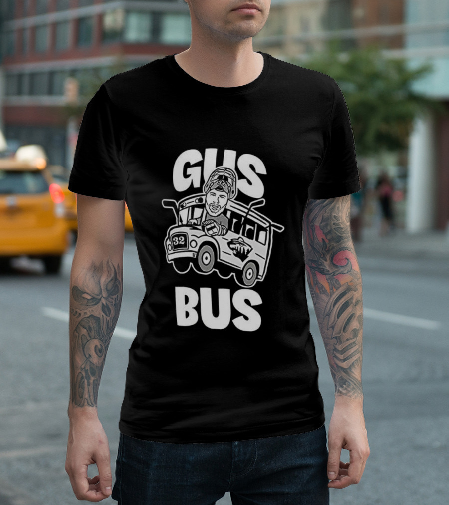 Gus Bus All Aboard Zach Parise Minnesota Wild Hockey T-Shirt