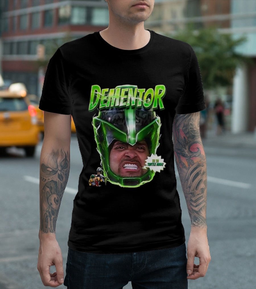 Dementor Jingle All The Way Ta Ta Turtle Man Face T-Shirt